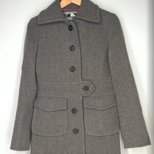 Jcrew Gray thick wool-blend coat - size 2